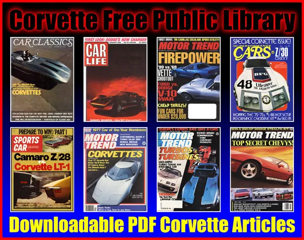 free Corvette PDF articles public library